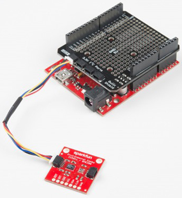 SparkX version of the Qwiic shield below